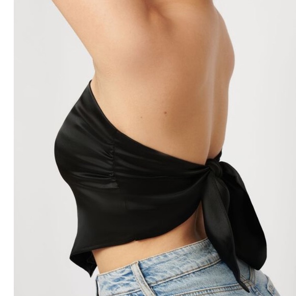 Satin Scarf Top - Picture 2 of 7